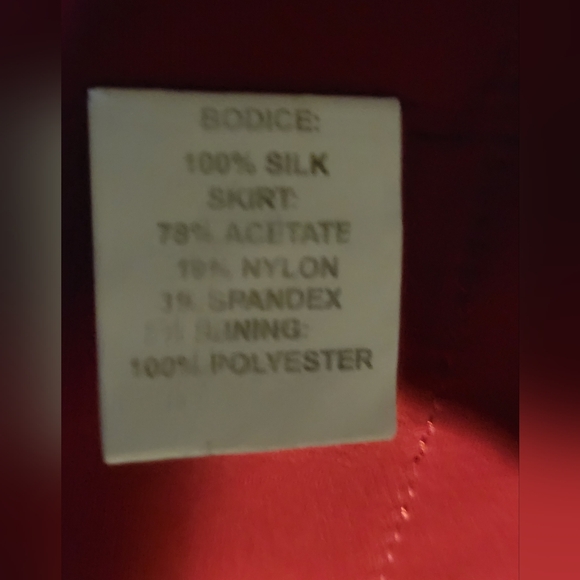 * PHOEBE COUTURE red strapless cocktail dress - Picture 6 of 6